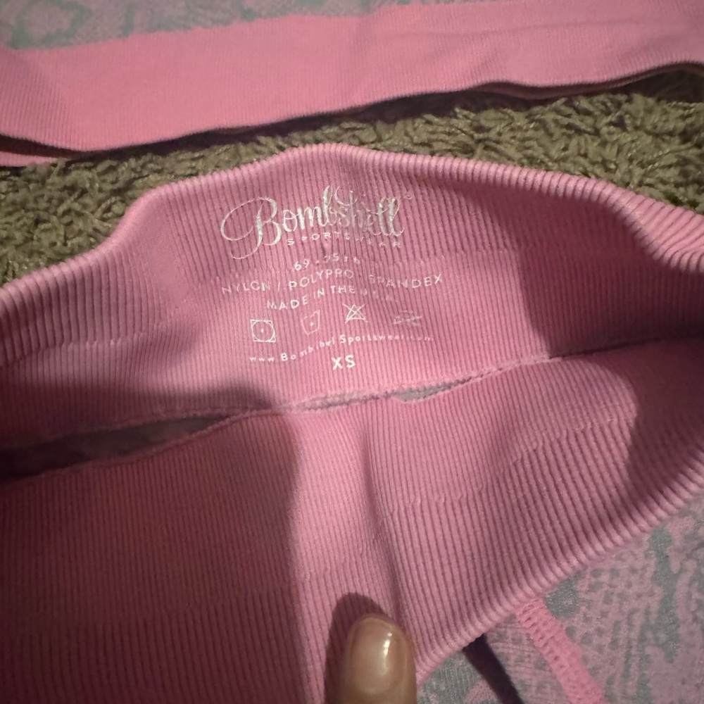 Bombshell Sportswear Pink Activewear Set - Picture 3 of 4